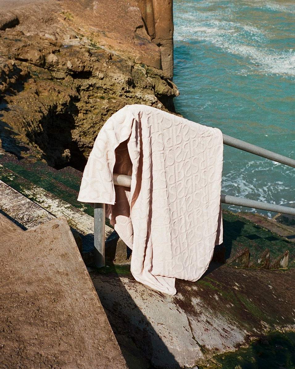 Beach towel - Monogram beach towel I Ivory