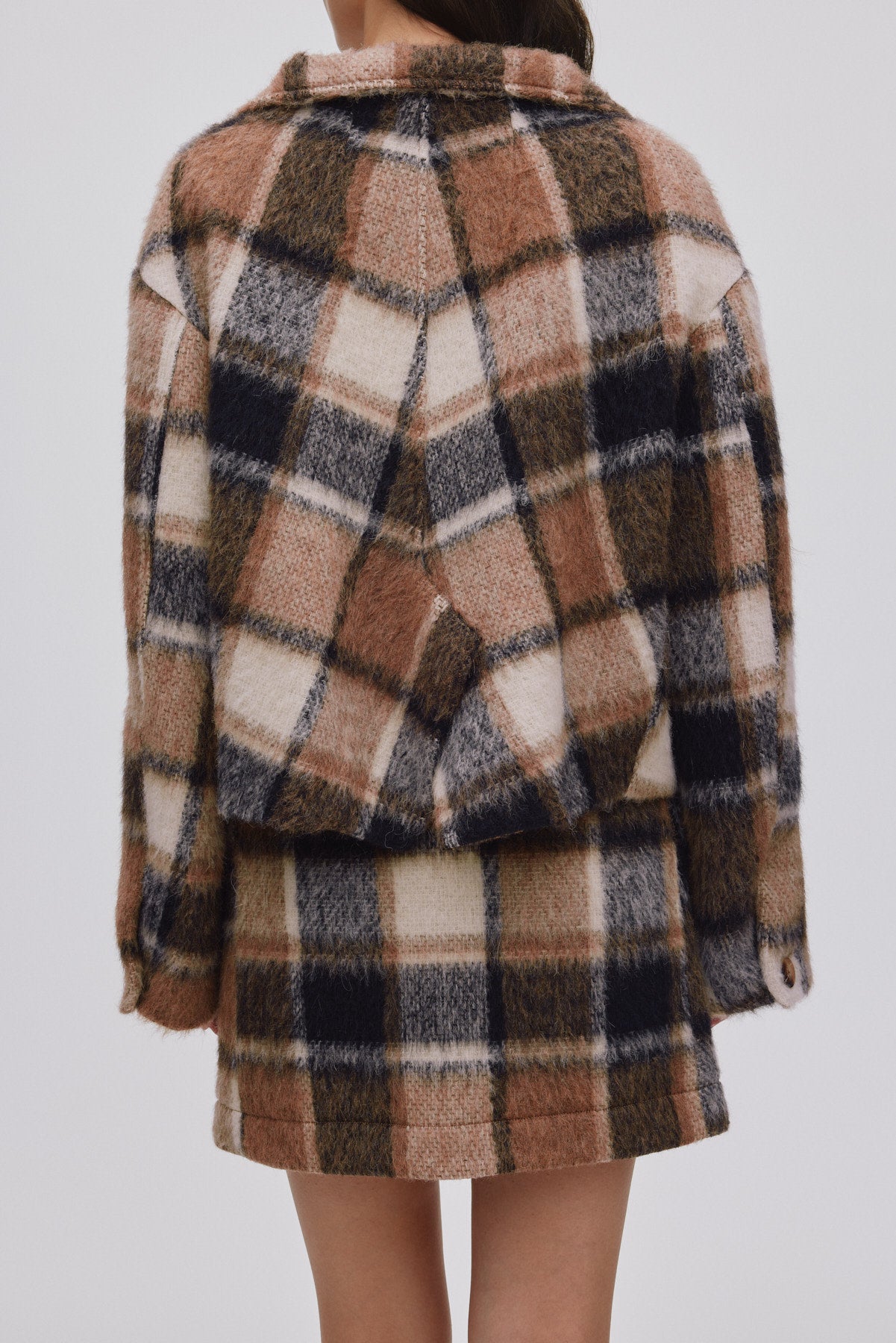 Ehsan - Jumbo check jacket I Brown check