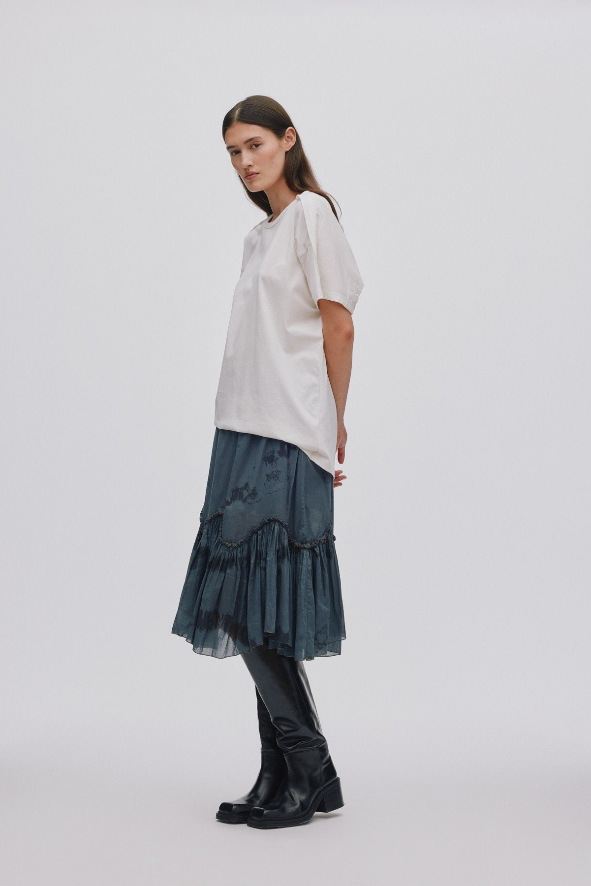 Cici - FOT jersey open back top I Chalk