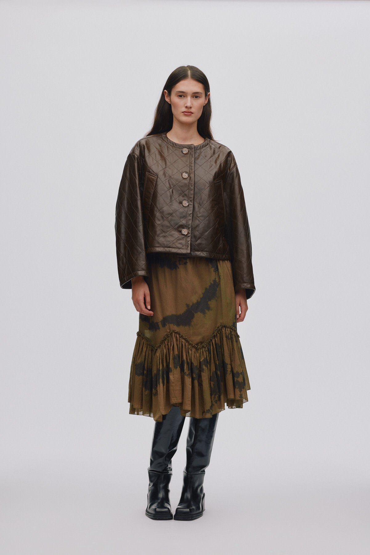 Arijana - Cosmic midi skirt I Timber combo