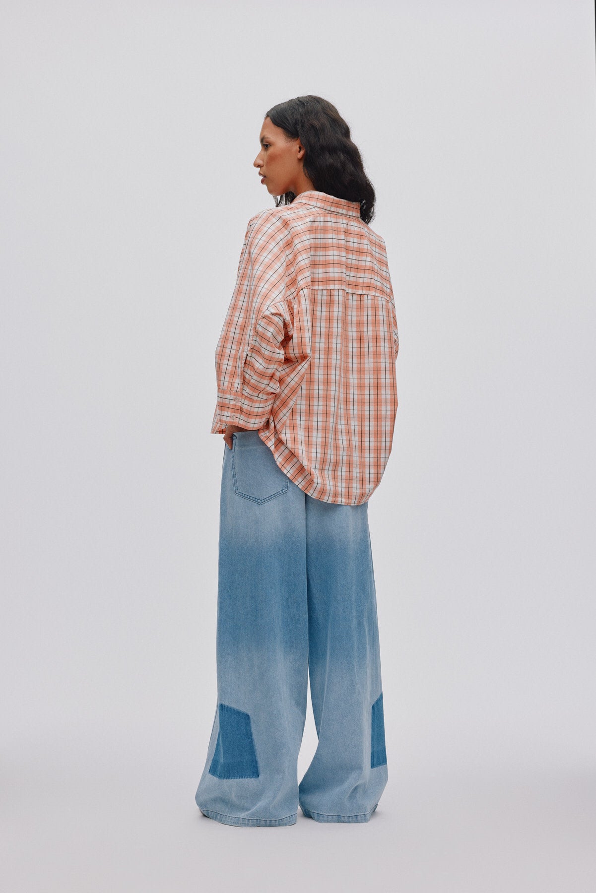 Lane - Light denim wide leg pants I Light washed denim
