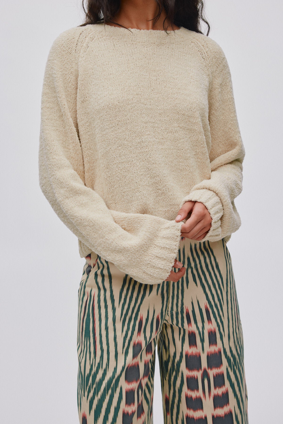 Regitze - Towelling knit I Sand