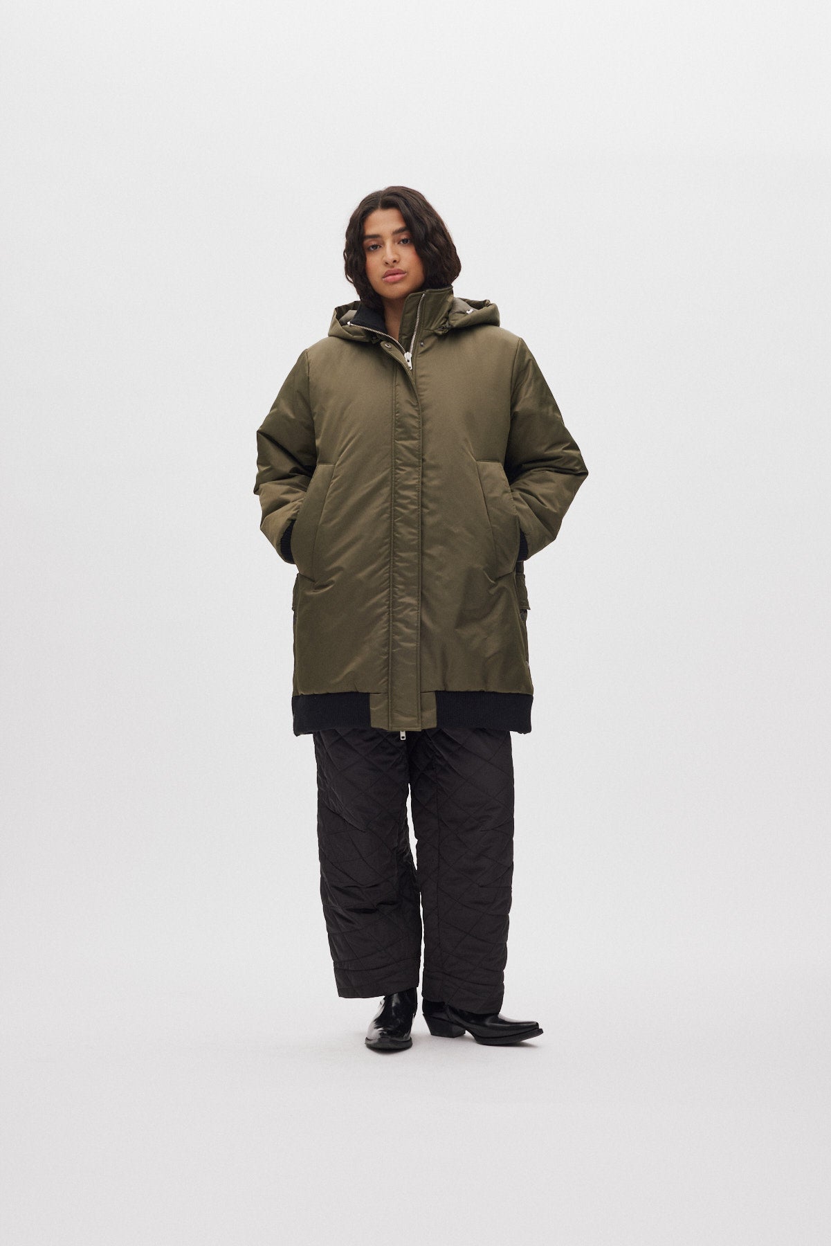 Siif - Padded tech coat I Olive night