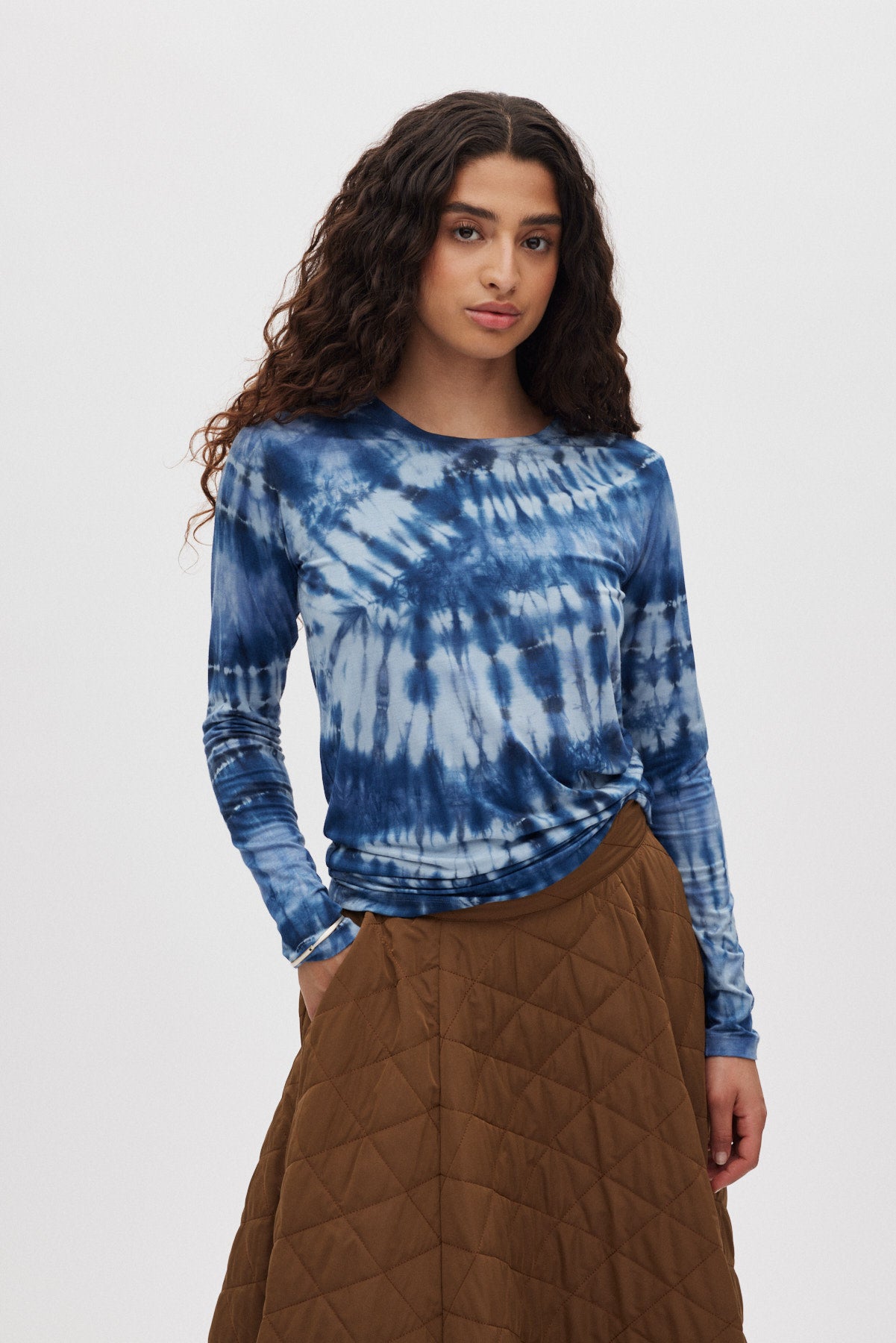Xenia - Lava jersey t-shirt I Blue combo