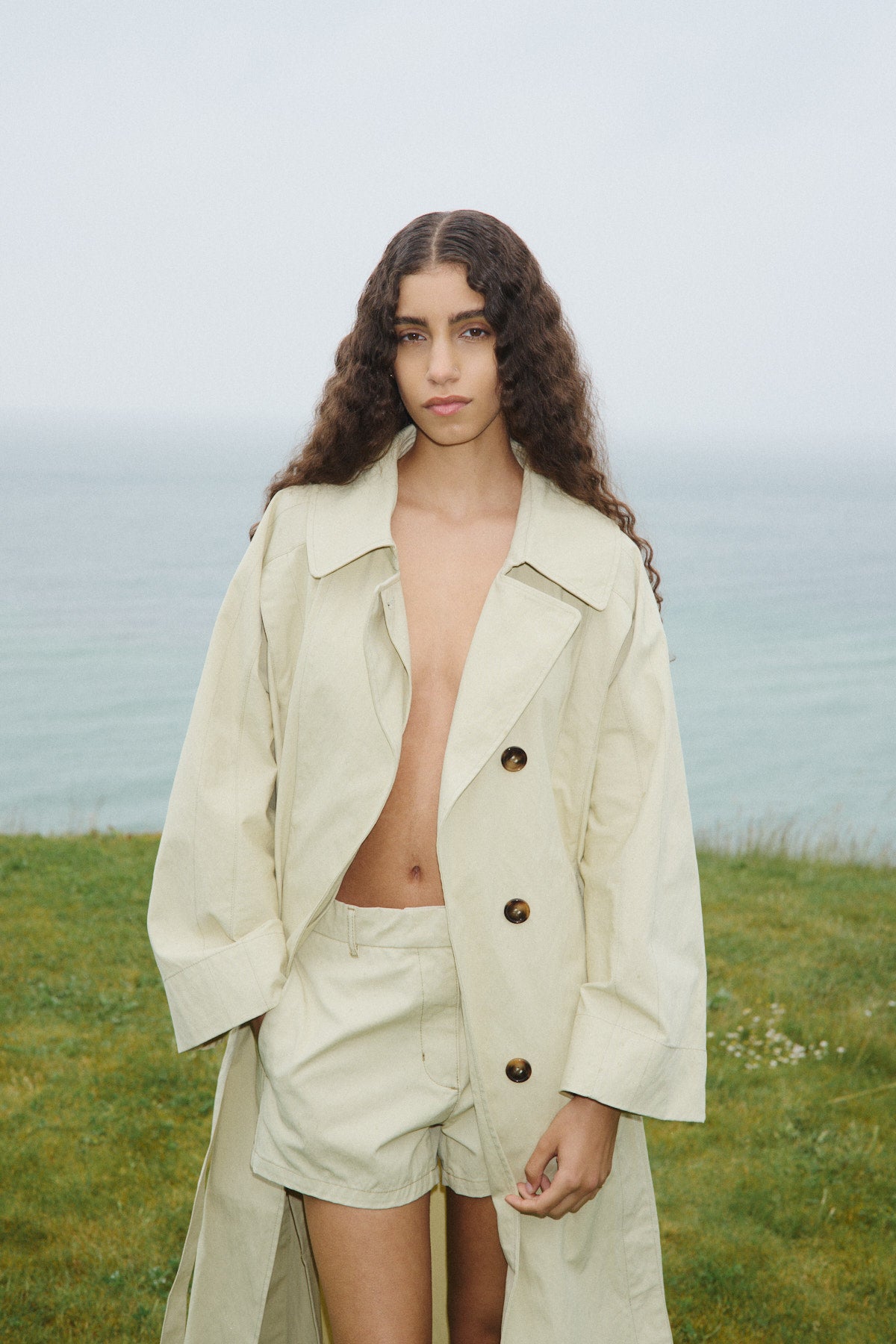 Sanja - Utility shorts I Ecru