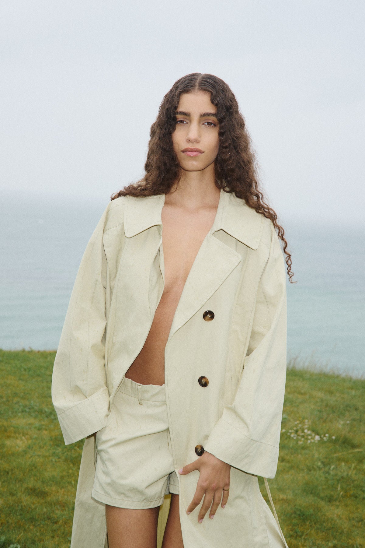 Sanja - Utility shorts I Ecru