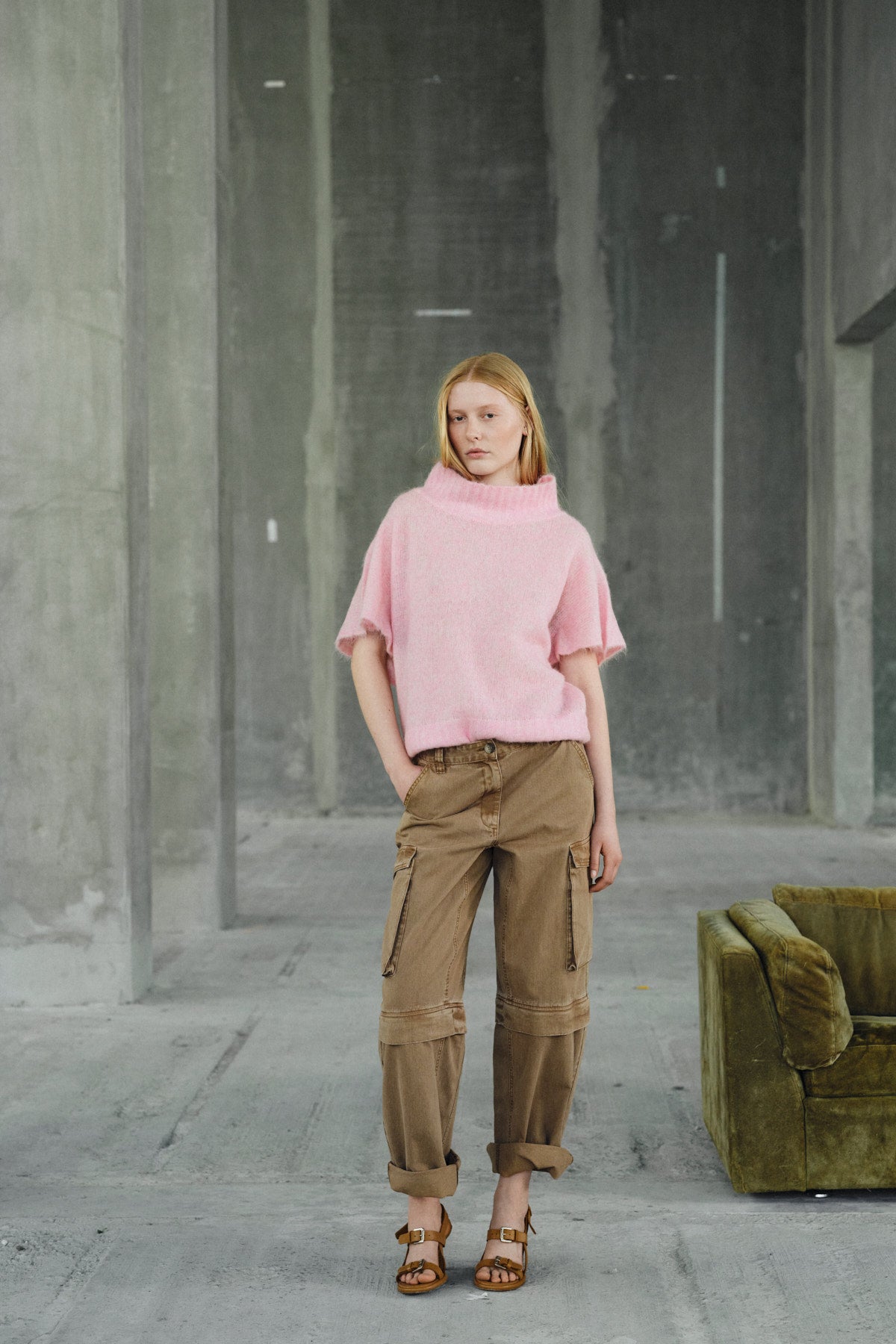 Frema - Canvas cargo pants I Washed tobacco