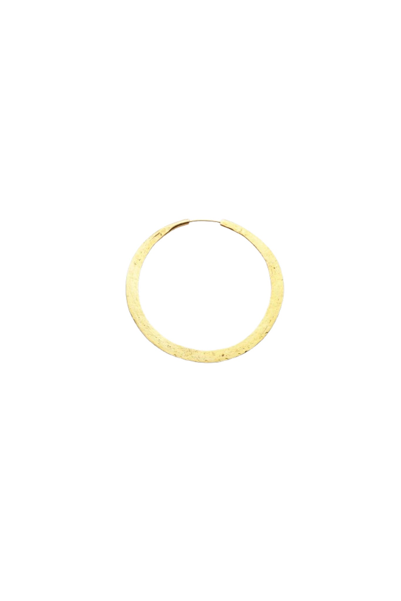 Nafsu - Gold Plated Hammered Hoop L I Gold plated