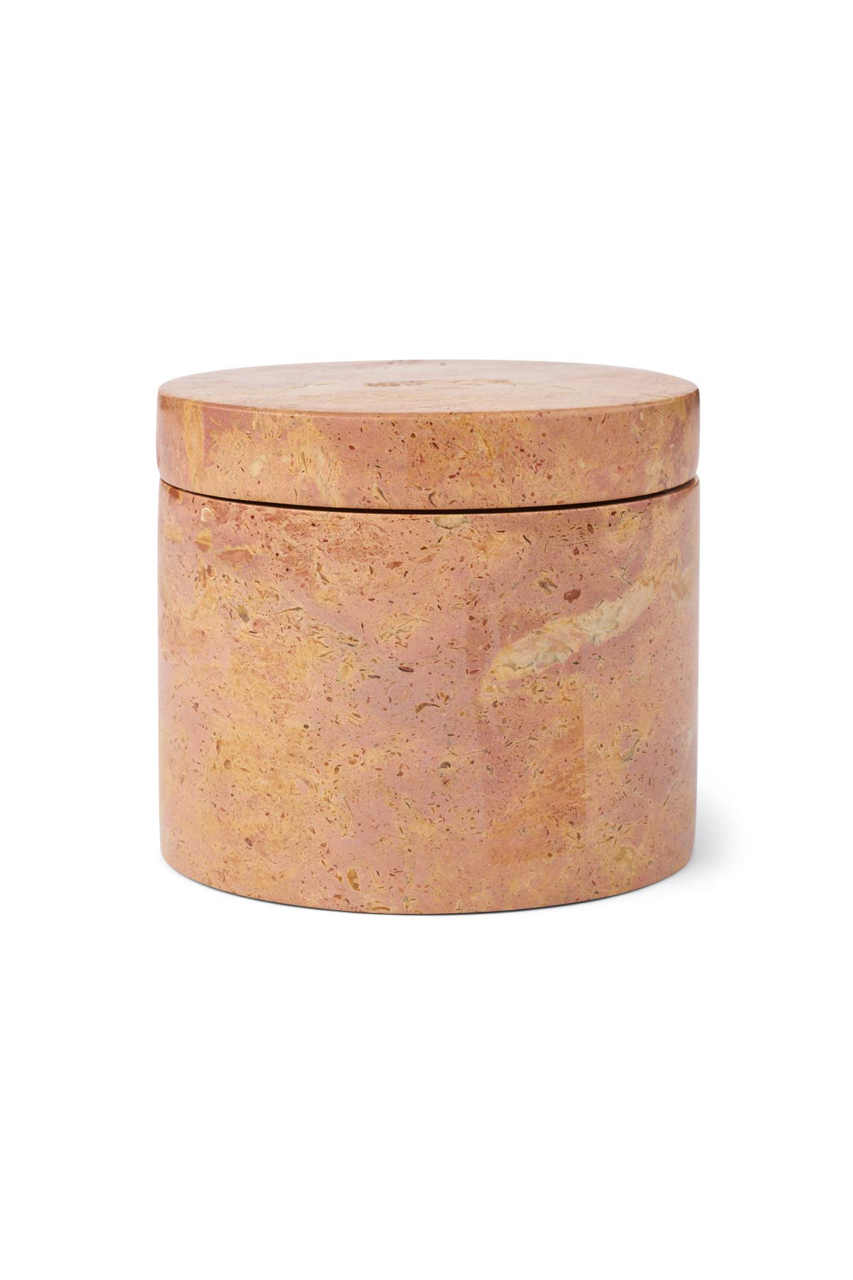 Round Marble Jar with Lid - Rabens Apartment I Rose