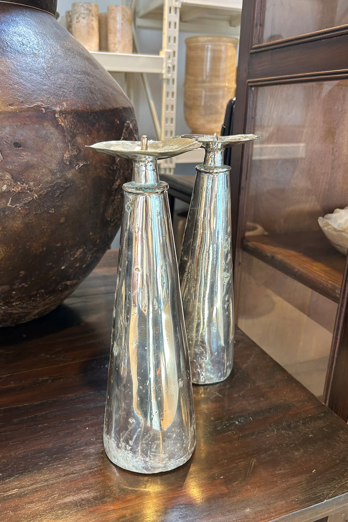 Bronce Candlestick - Rabens Apartment I Silver Brass