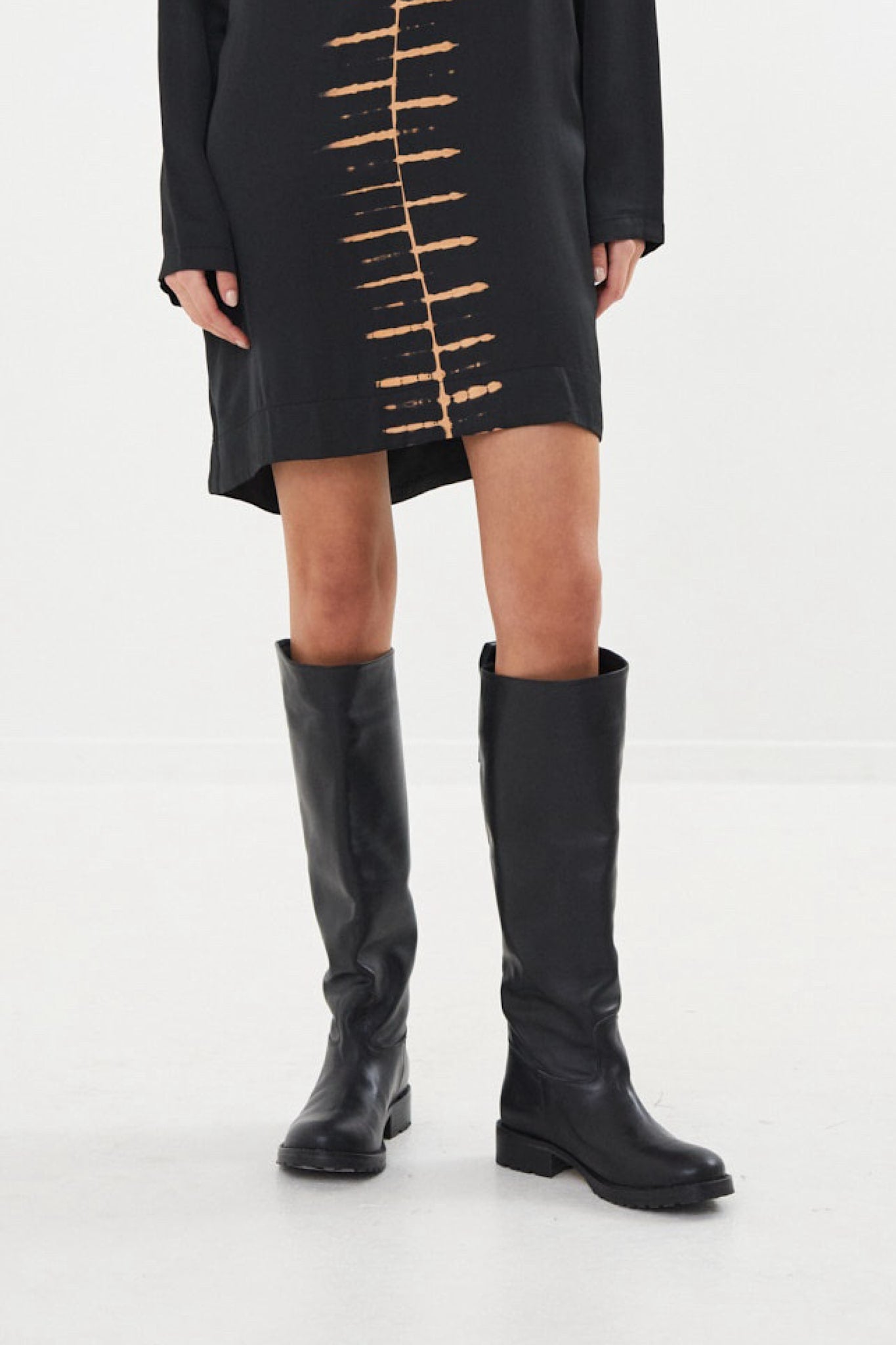Leather riding boot - Marit I Black