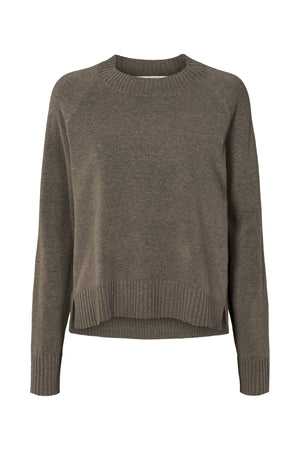 Knit lounge boxy sweater - Ruca I Mole melange