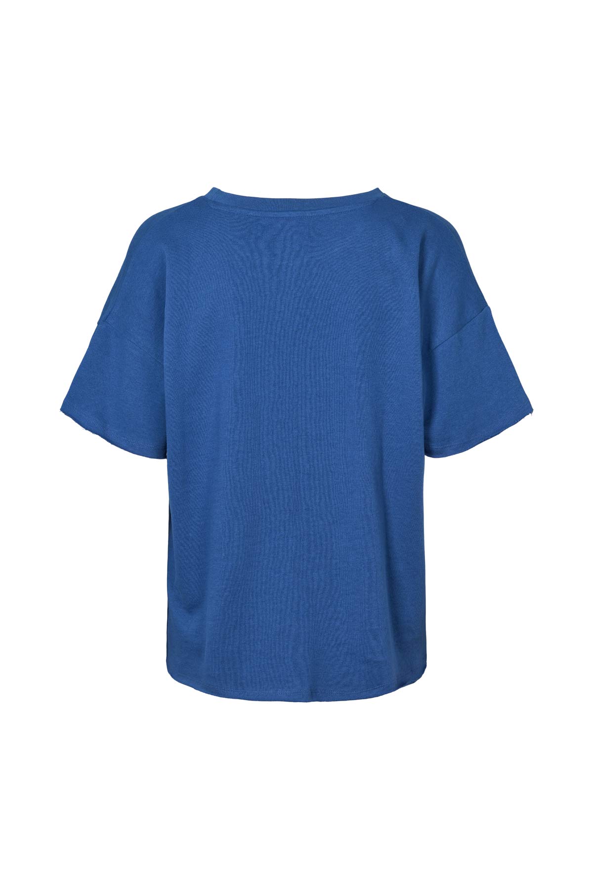 Light stretch cropped t-shirt - Margot I Workwear blue melange