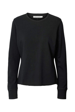 Light stretch crew neck top - Hila I Jet black