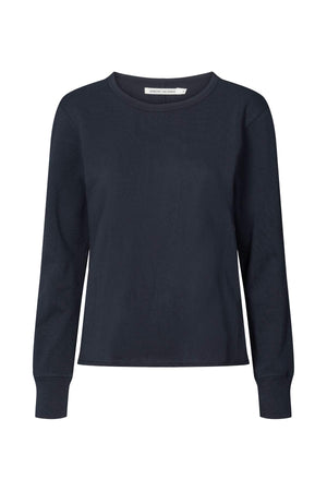 Light stretch crew neck top - Hila I Navy