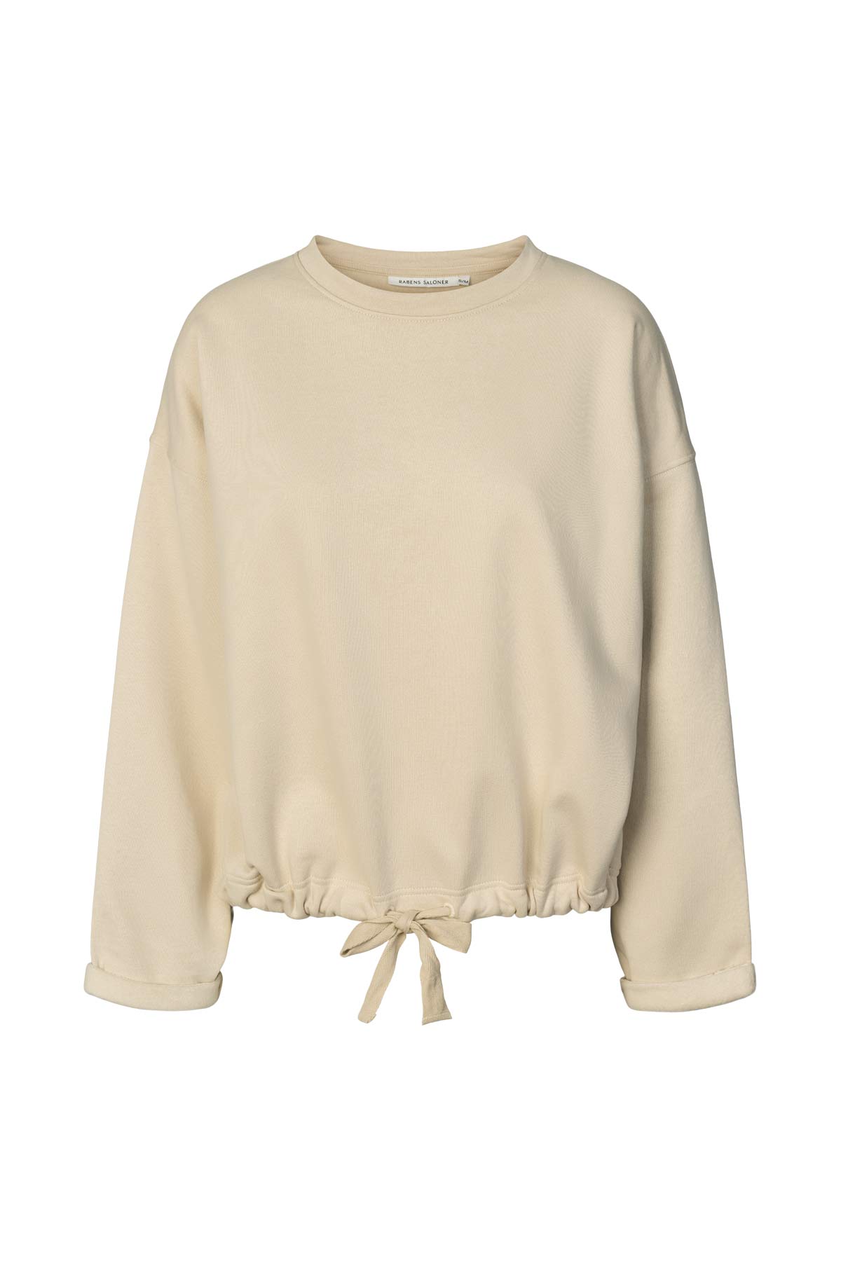 Sweat drawstring top - Sheela I Oyster