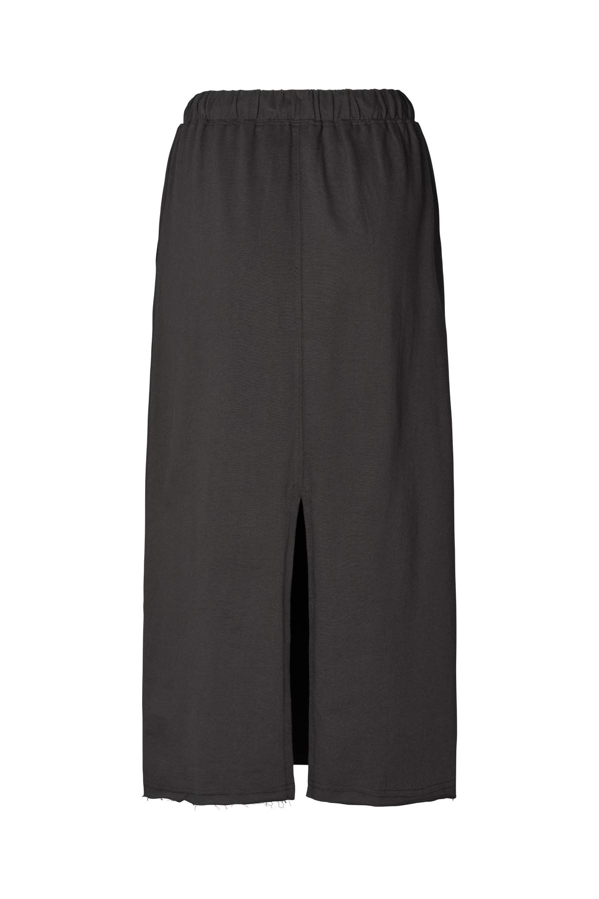 Hanni - Light stretch long skirt I Faded black