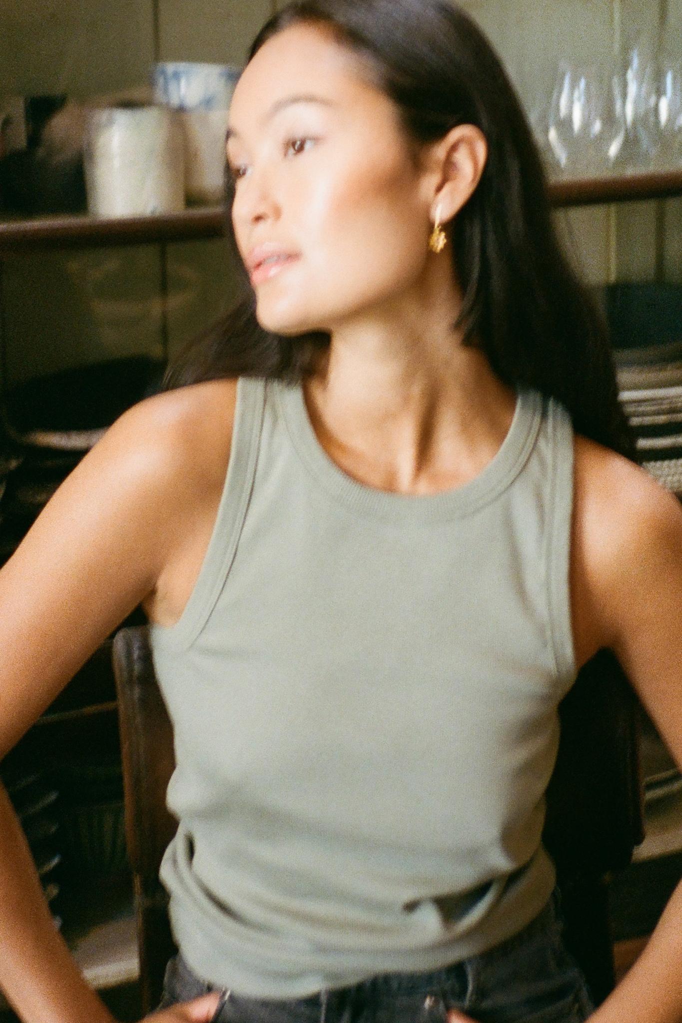 Nelle - Rib jersey tank I Vertiver