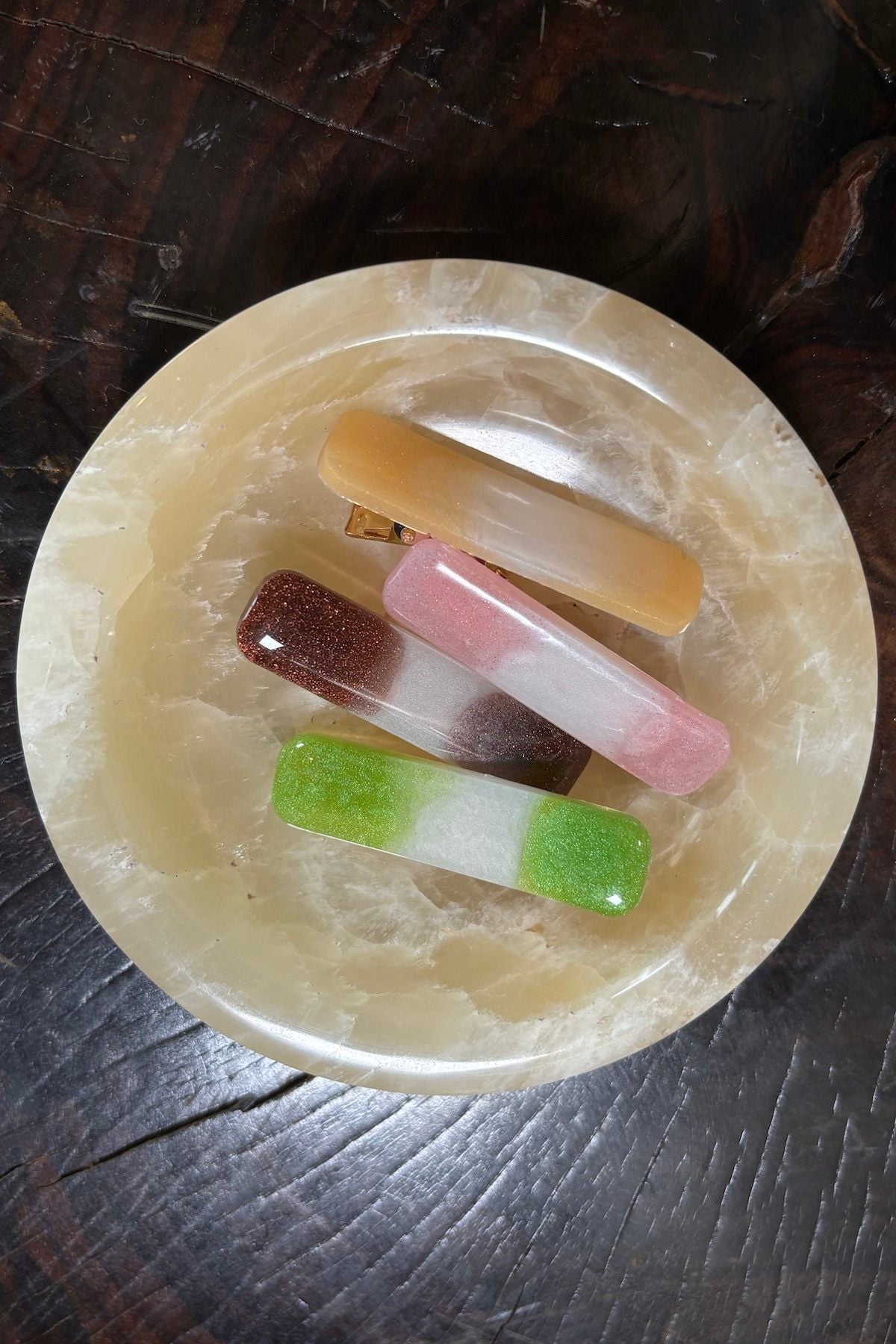 Hair Clip Mini - Zia I Light Pink Stripe