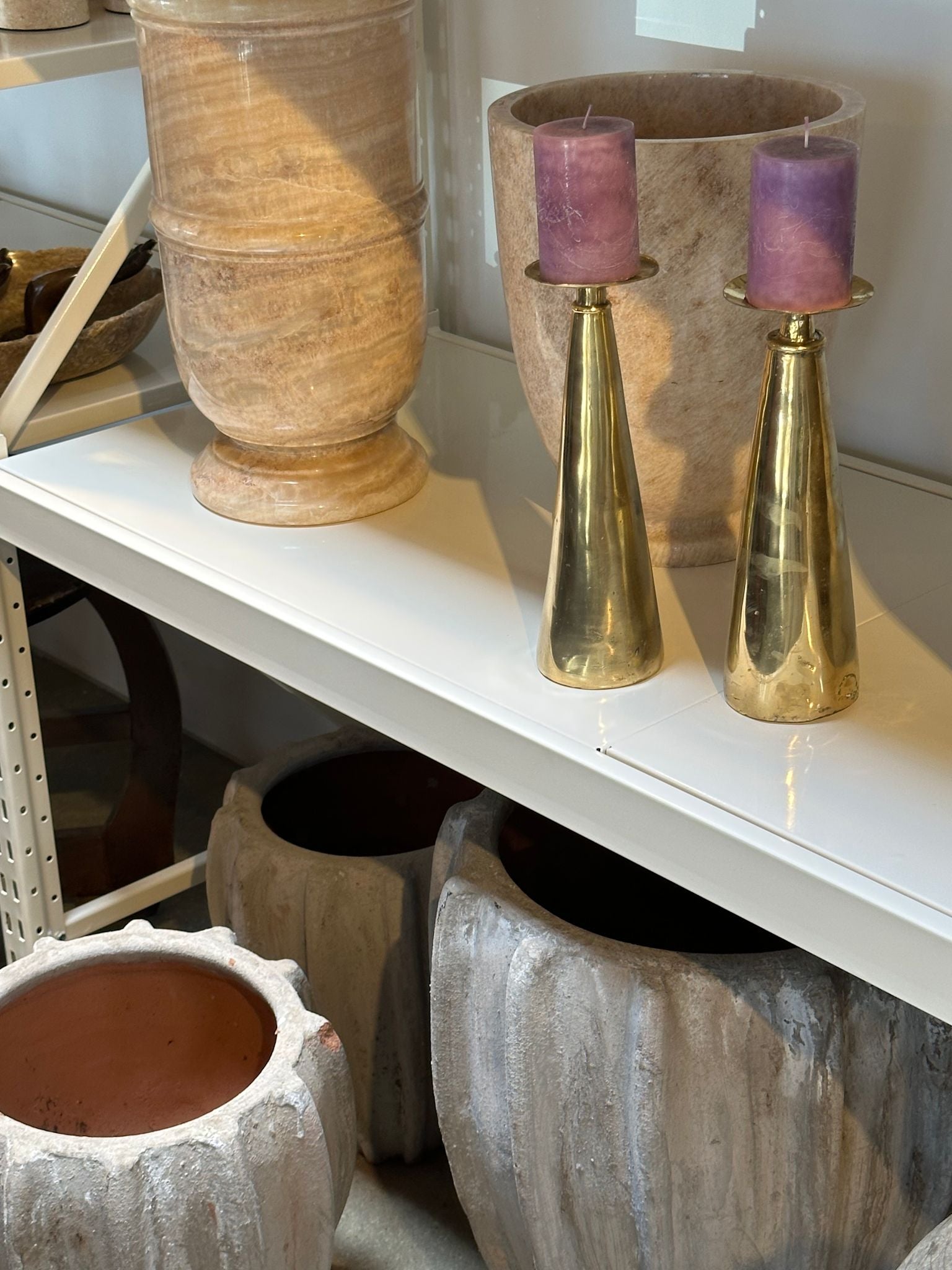 Bronce Candlestick - Rabens Apartment I Golden Brass