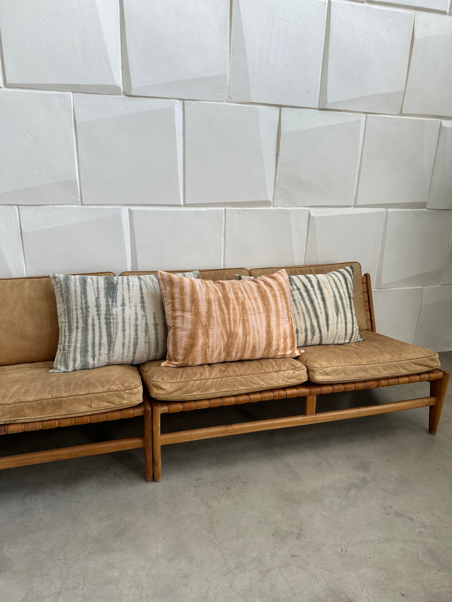 Tie Dye pillow - Pillow 50x70 cm I Sage Combo