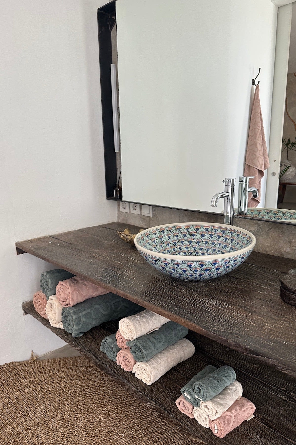 Washcloth - Monogram washcloth I Ivory