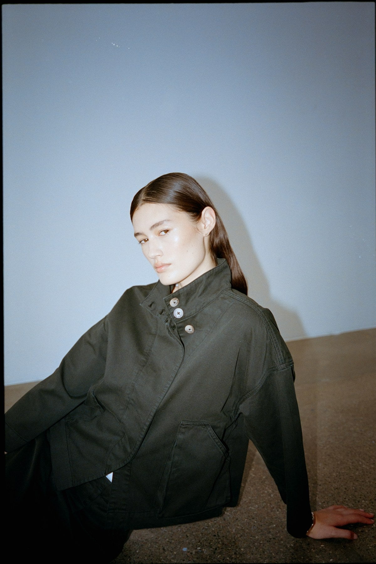 Canvas light jacket - Katje I Faded Black