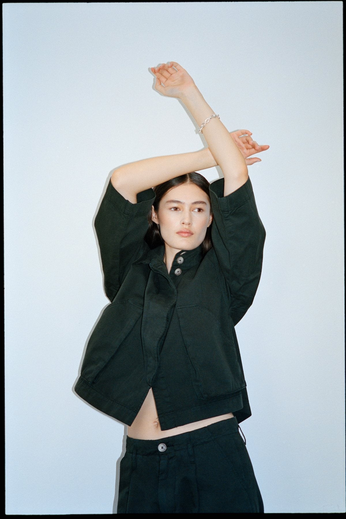 Canvas light jacket - Katje I Faded Black