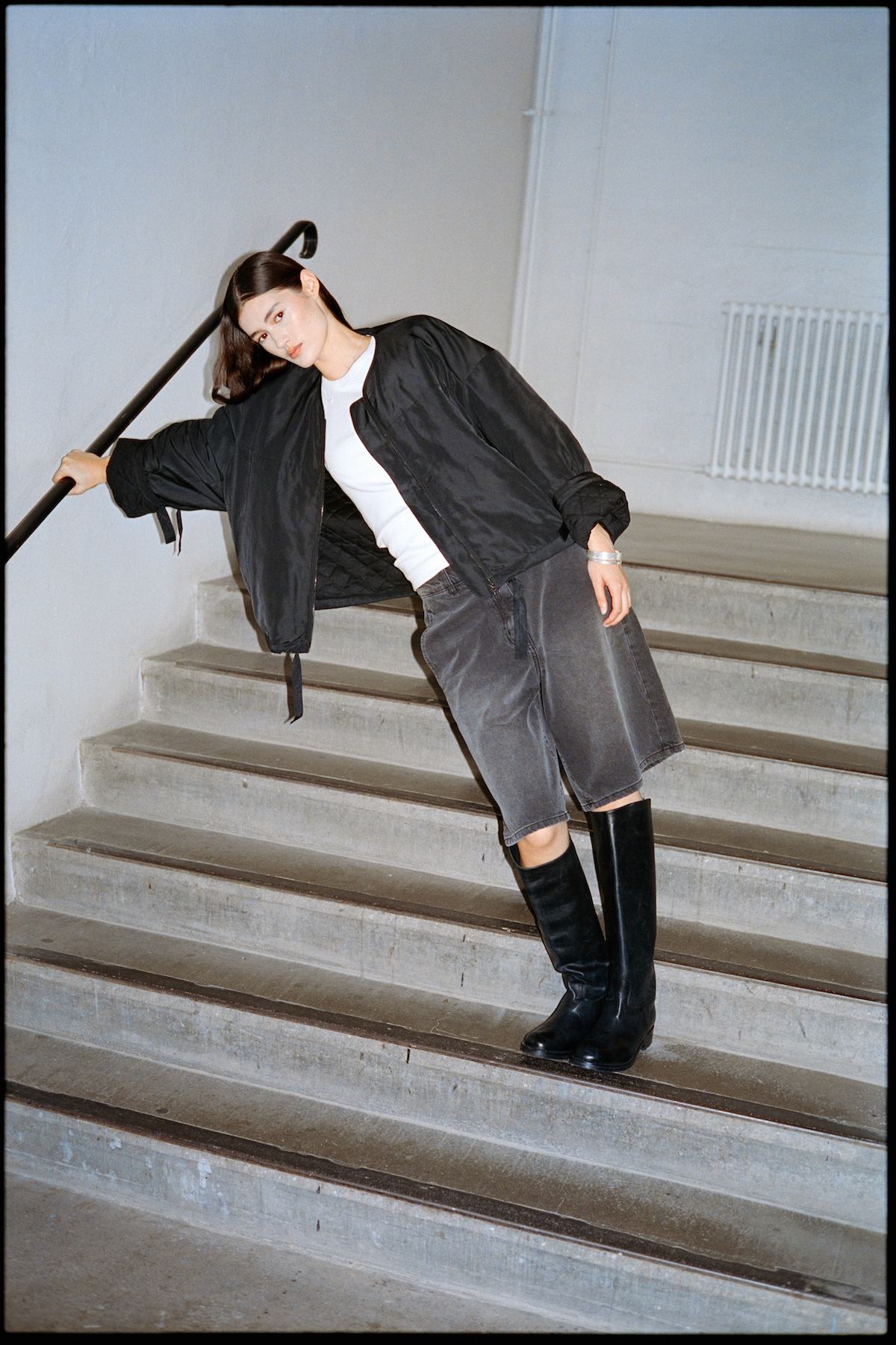 Marit - Leather riding boot I Black