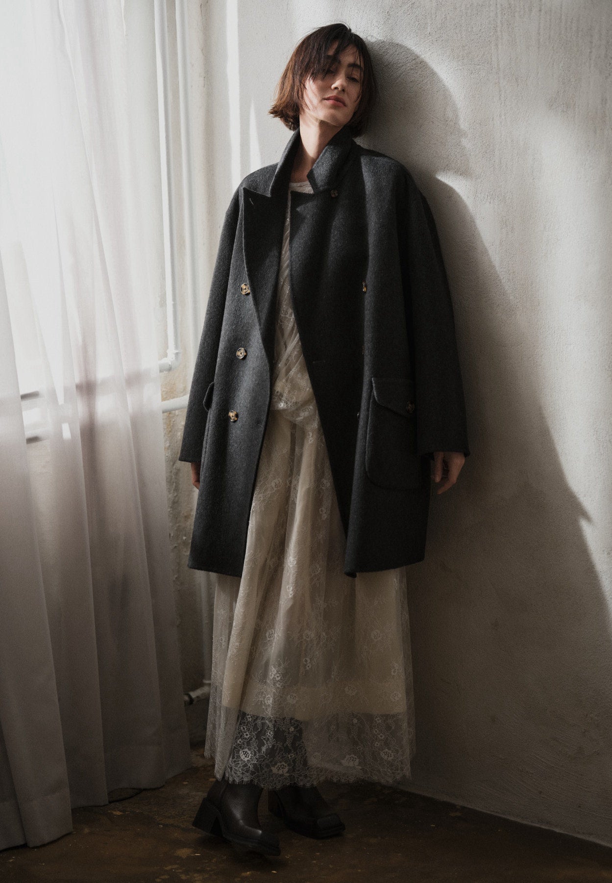 Monette - Laced multi layer skirt I Off white