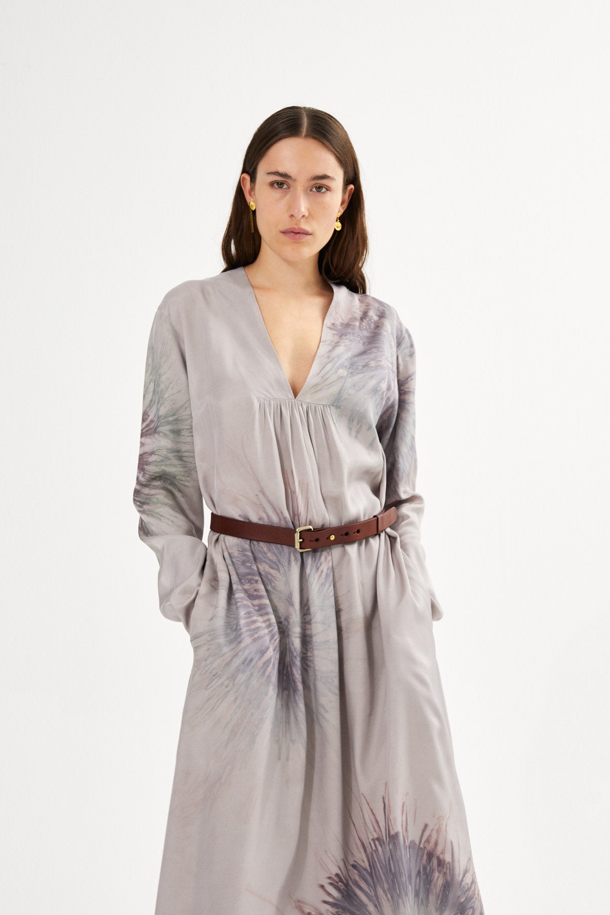 Cartwheel kaftan - Maize I Ocean combo