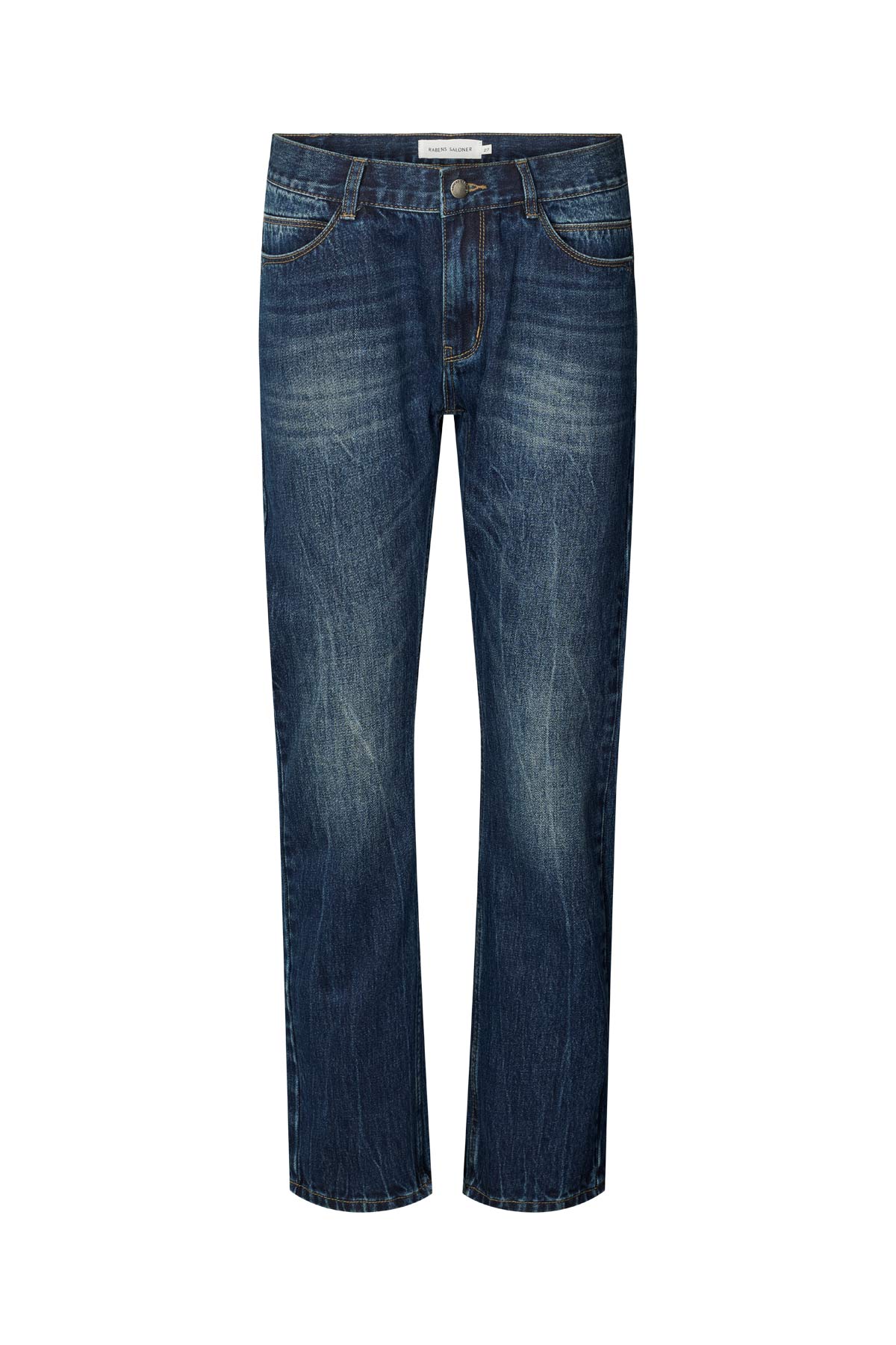 Fine - Denim cropped pants I Dark washed indigo