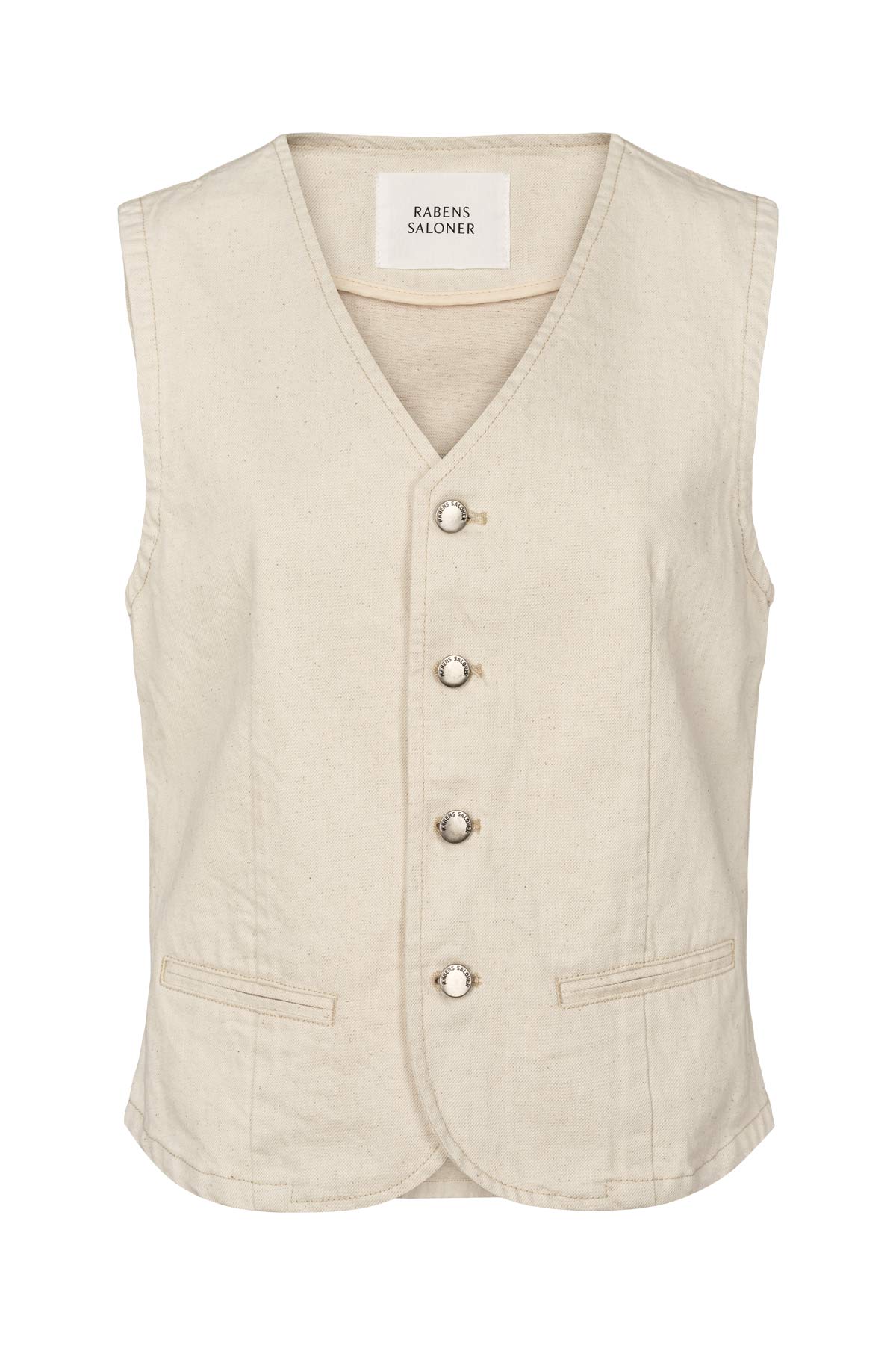 Banu - Denim ecru vest I Ecru
