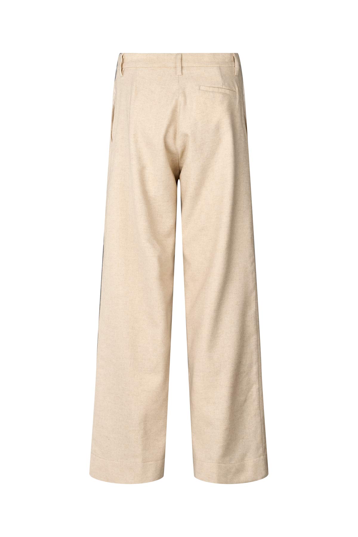 Kesia - Mini herringbone pants I Light sand