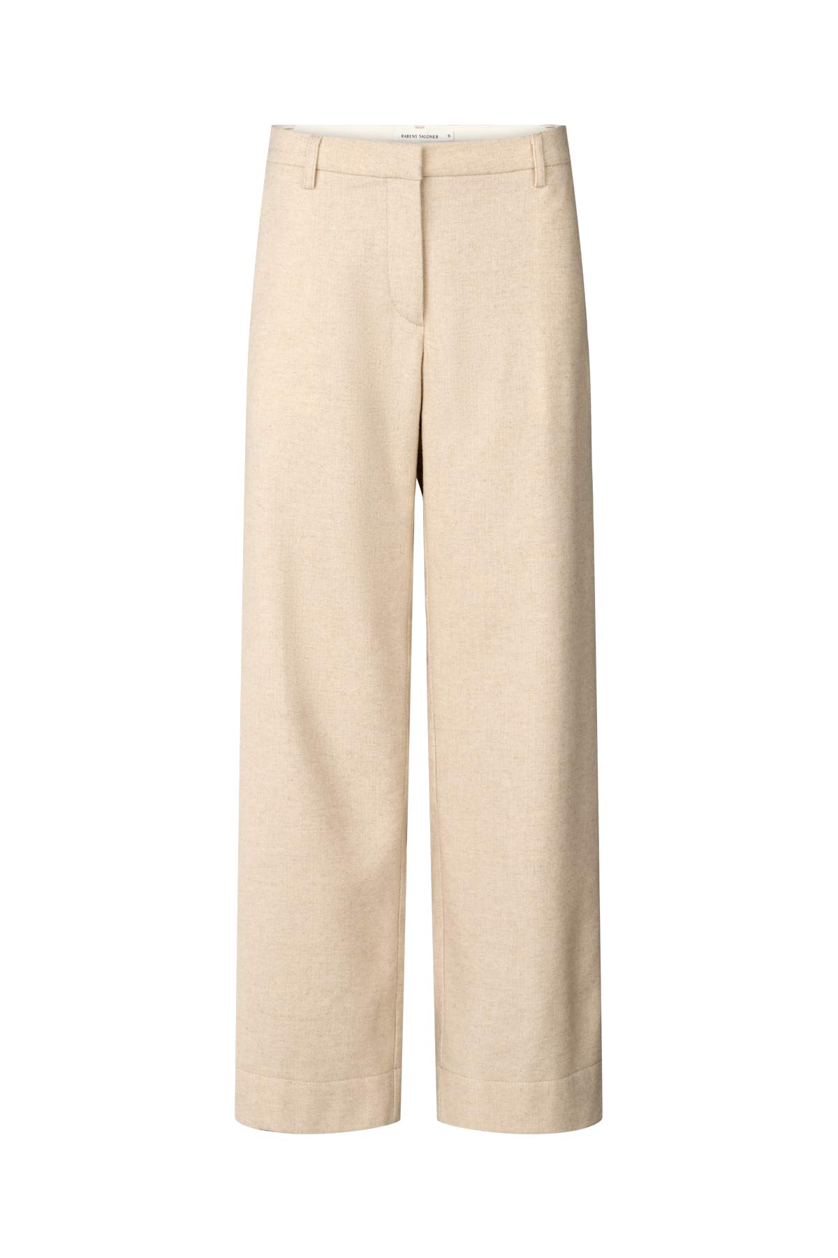 Kesia - Mini herringbone pants I Light sand