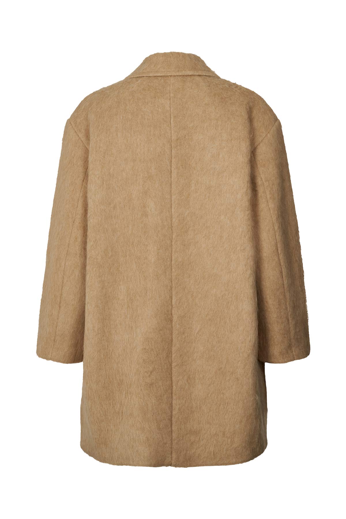 Leanna - Fuzzy oversized coat I Oatmeal