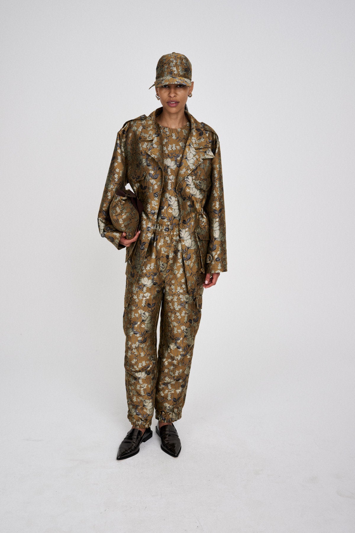 Feodora - Ottoman jacquard jacket I Golden combo