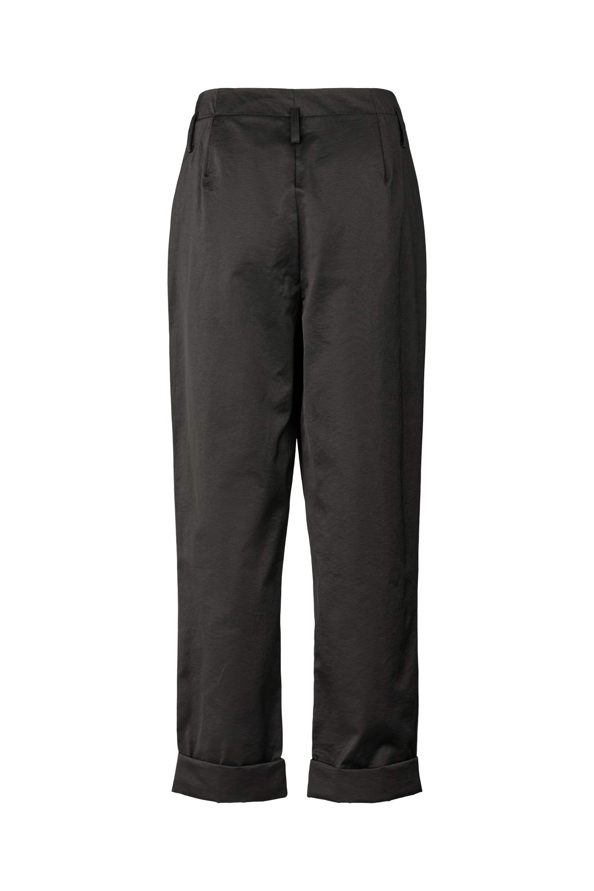 Raina - Cotton fusion pleat pants I Pirate black