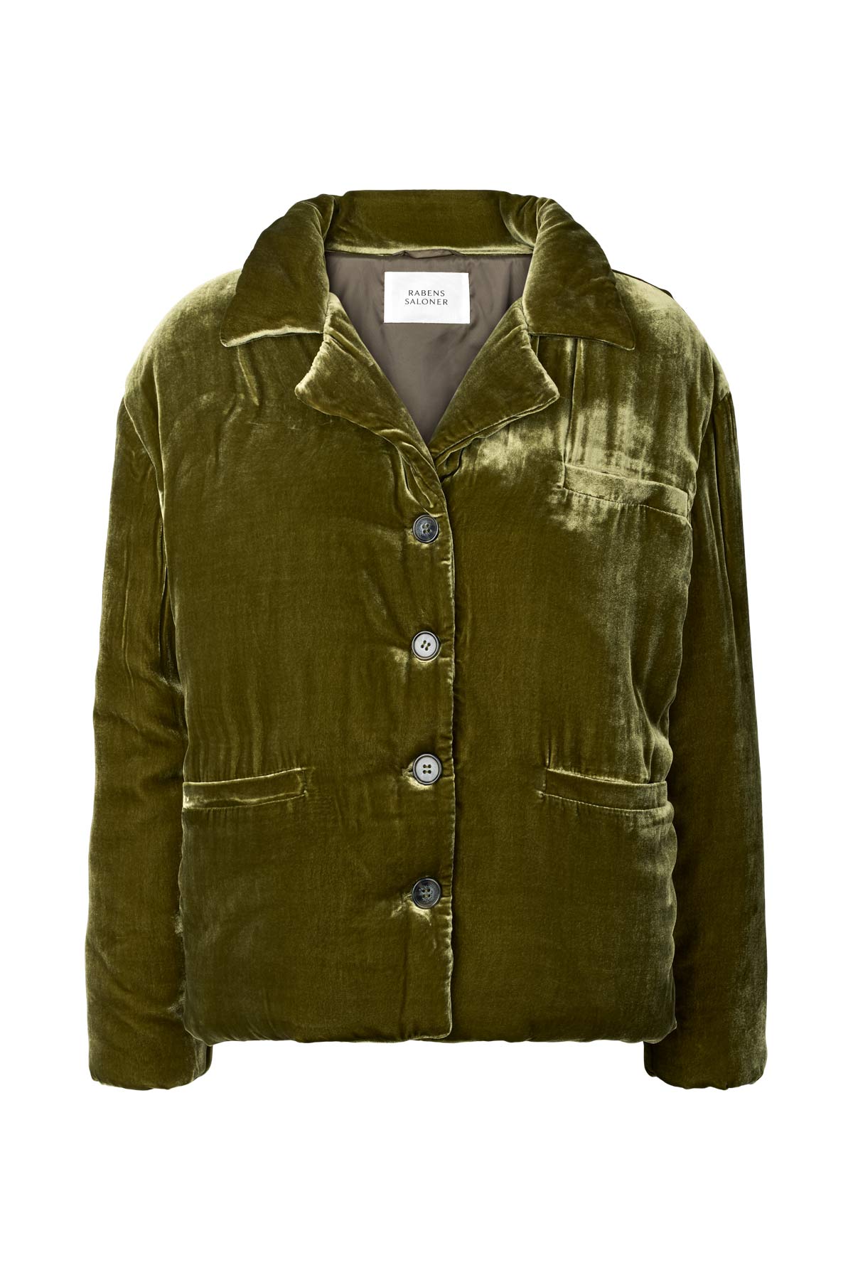 Santana - Velvet padded jacket I Olive