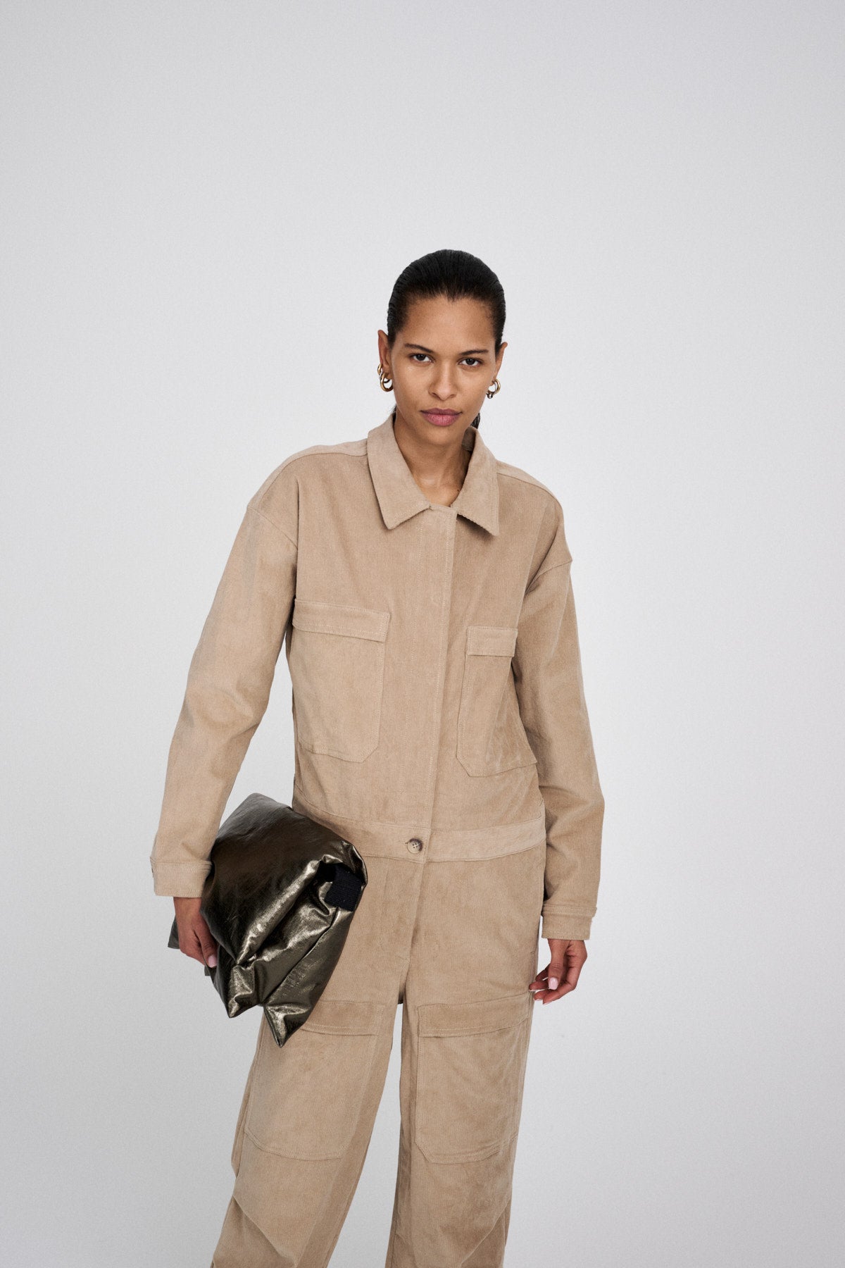 Jozette - Baby corduroy jumpsuit I Navy