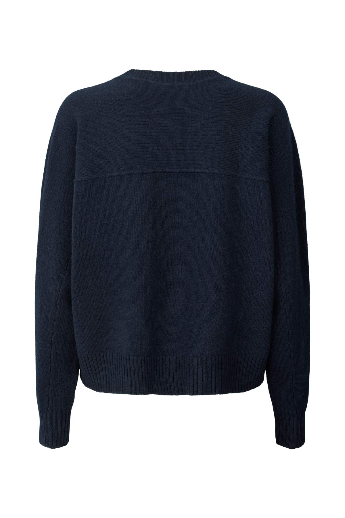 Dalani - Pure wool boxy sweater I Navy