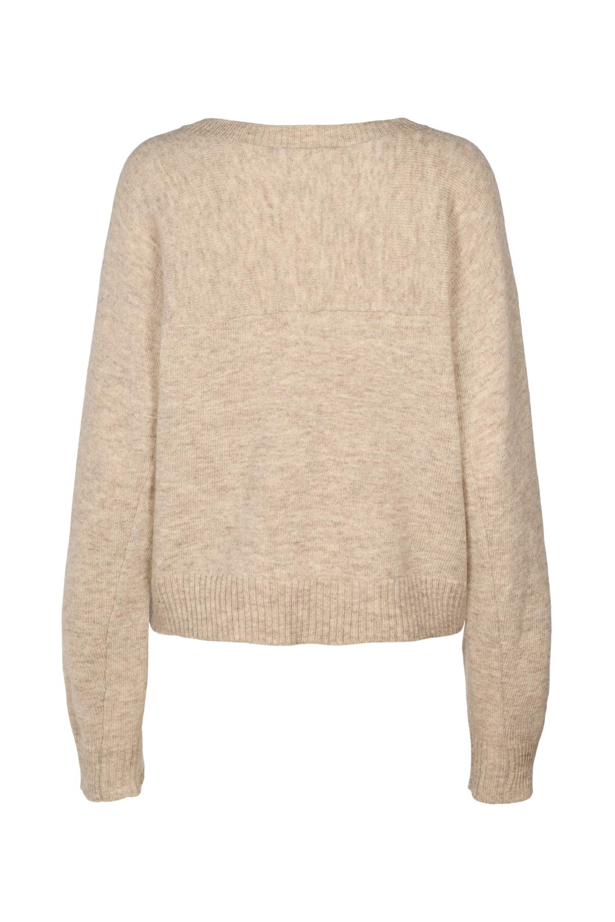 Dalani - Pure wool boxy sweater I Oatmeal