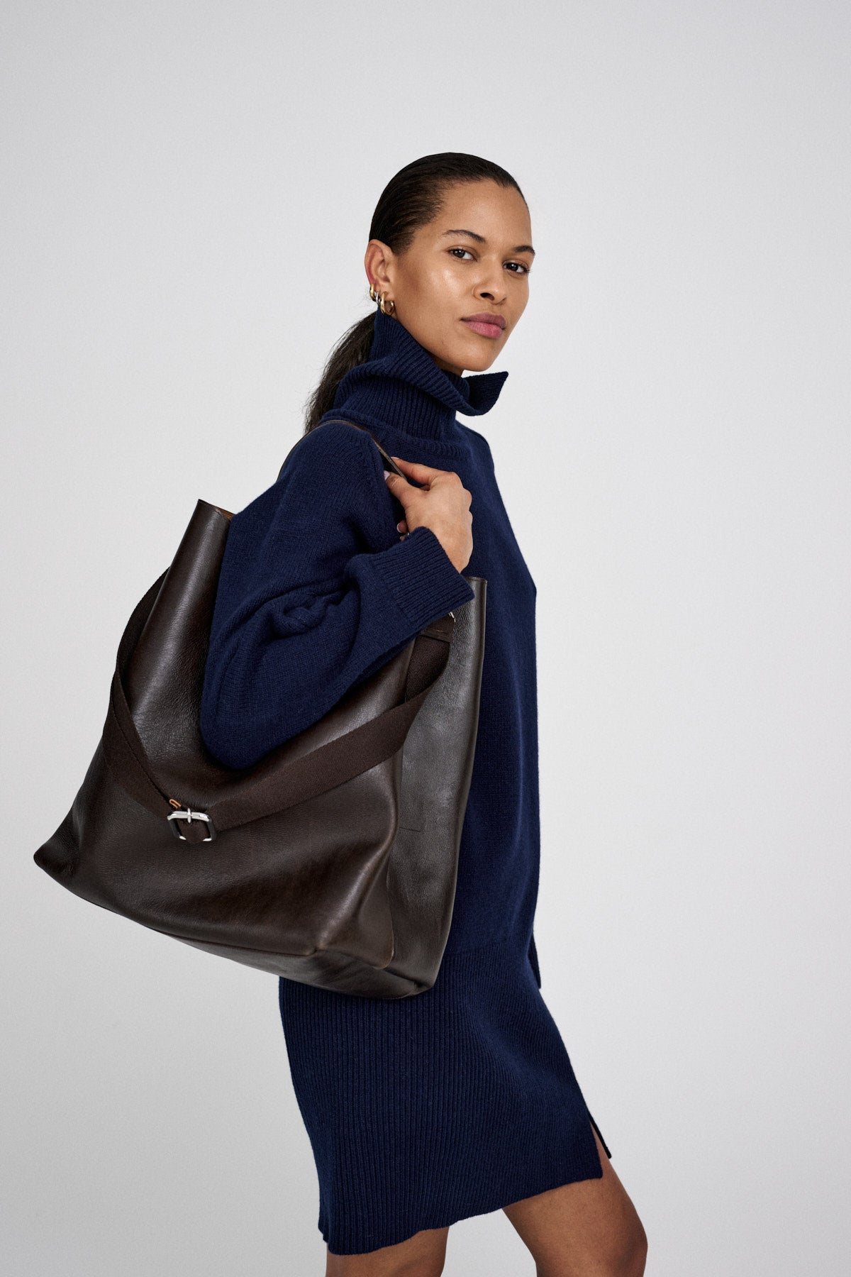 Carole - Pure wool dress I Navy