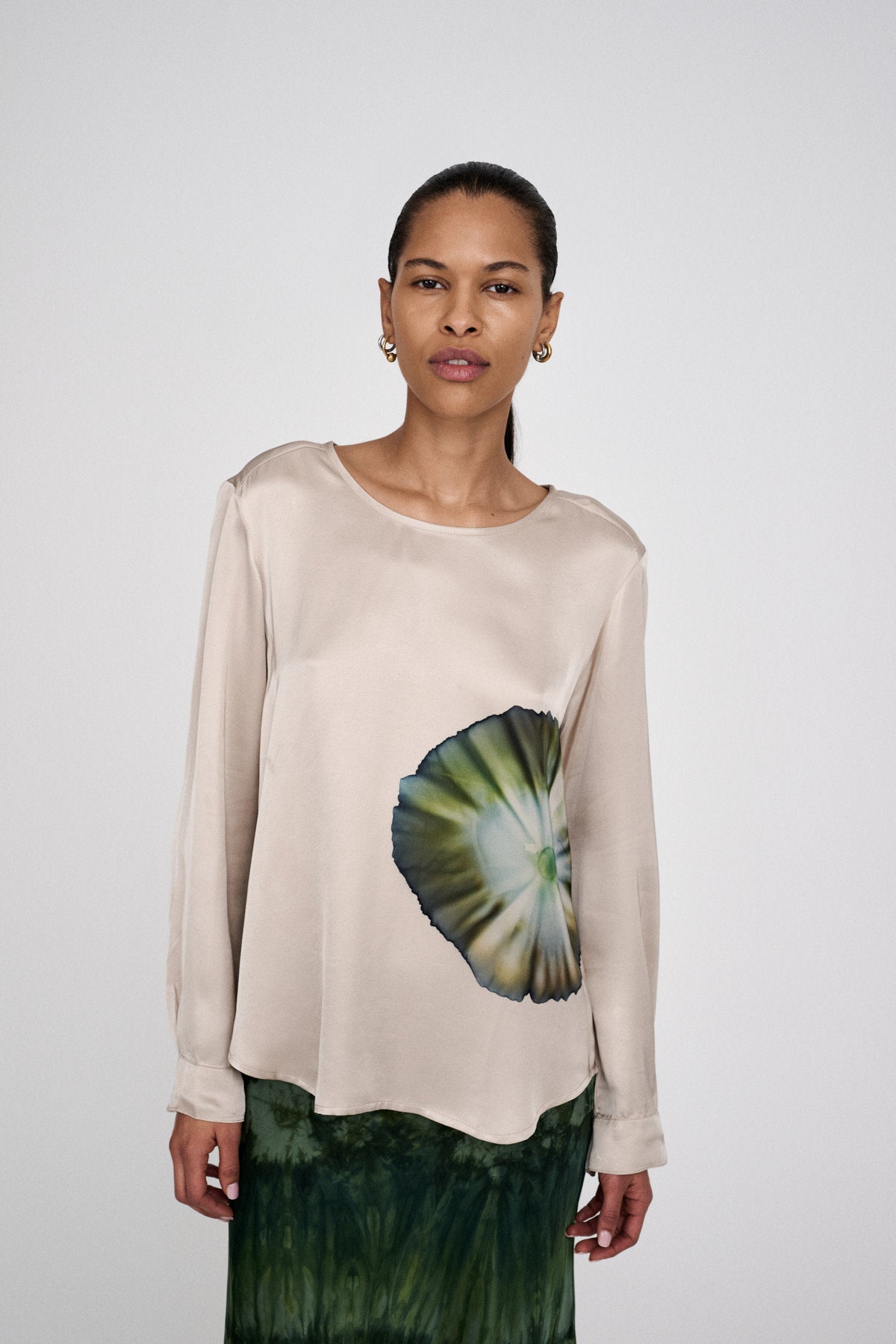 Ibi - Bloom blouse I Hazelnut combo