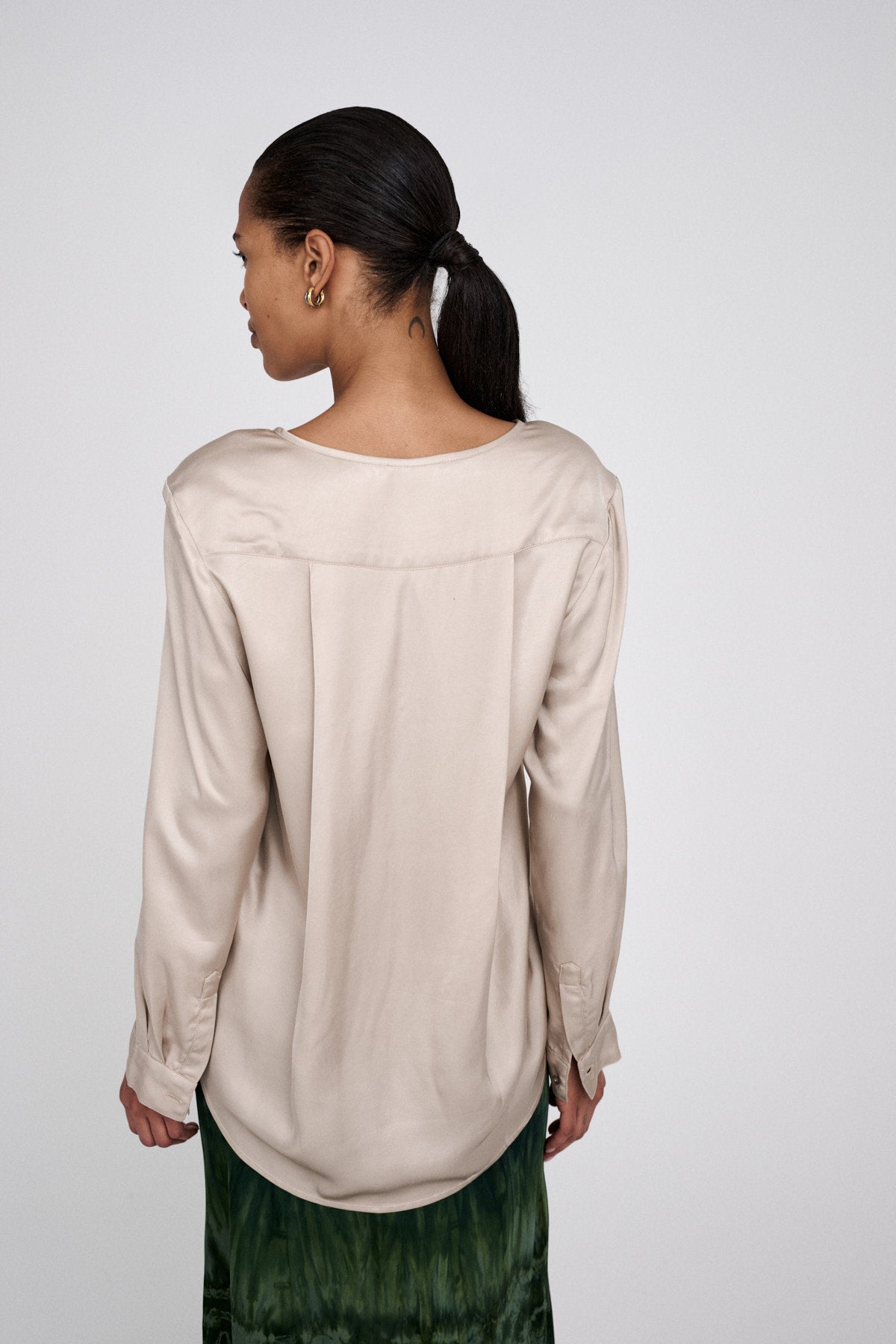 Ibi - Bloom blouse I Hazelnut combo