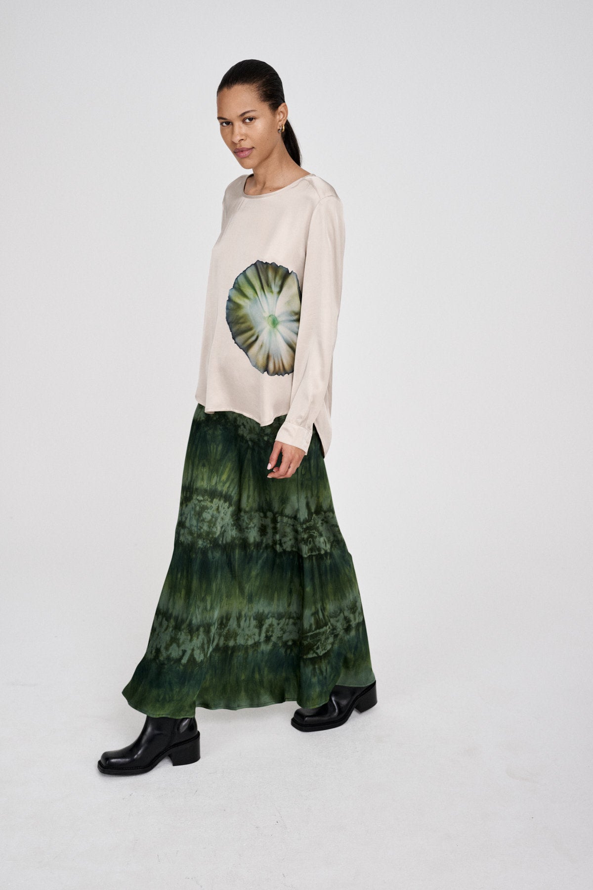 Ibi - Bloom blouse I Hazelnut combo