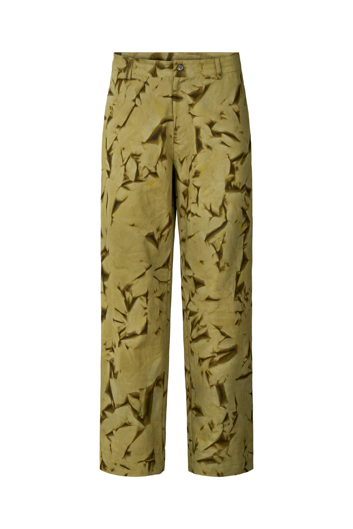 Jahan - Crystal canvas pant I Fern green combo