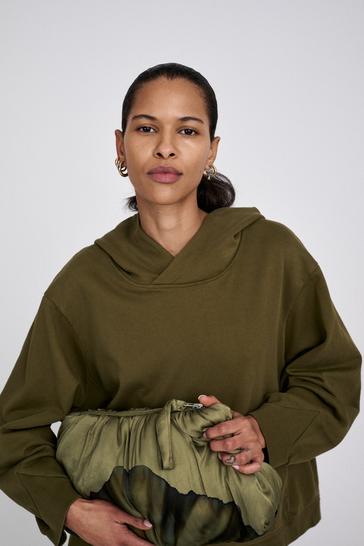 Bloom clutch bag - Othella I Hazelnut combo