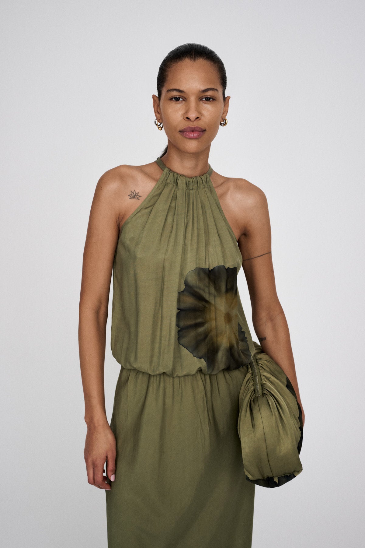 Bloom clutch bag - Othella I Hazelnut combo