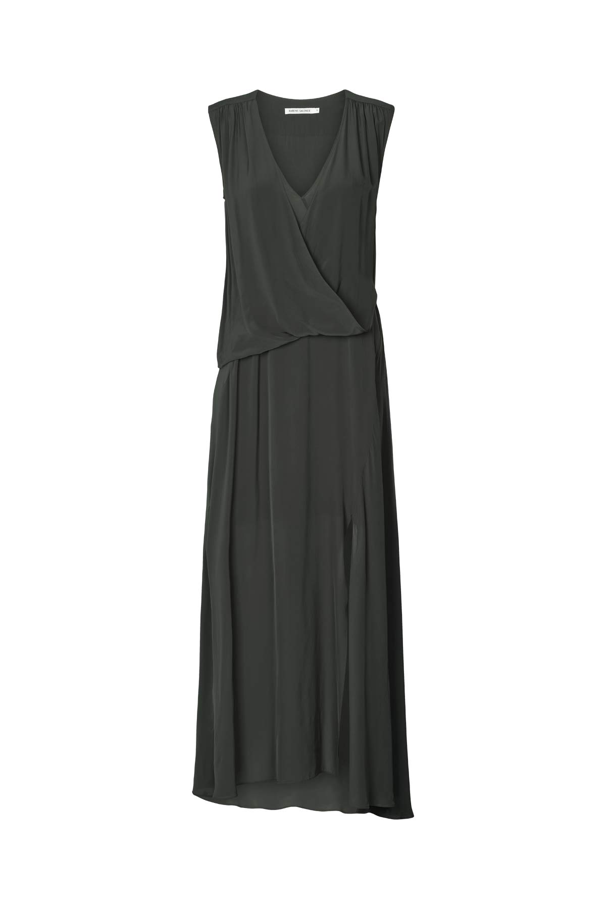 Ellemi - Matte drape dress I Pirate black